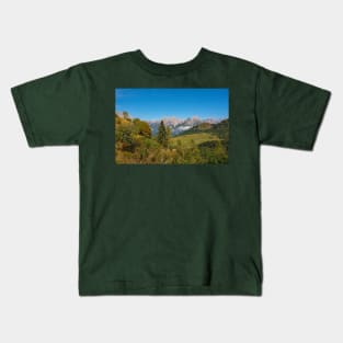 Italian Alps Near Sauris Kids T-Shirt